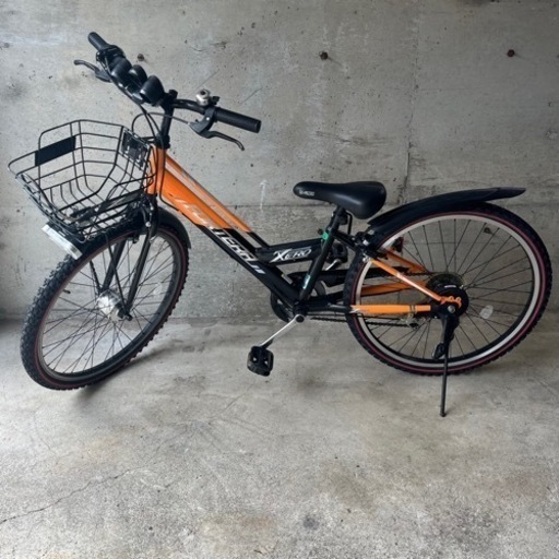 24インチ ジュニアサイクル FORTERA ZERO 6段切り替え カゴ付き 子供自転車