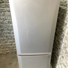 大阪送料無料★3か月保障付き★冷蔵庫★三菱★2ドア★MR-P15C-S★R-170