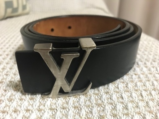 ルイヴィトン LOUIS VUITTON ベルト LVバックル 90/36 黒 ブラック