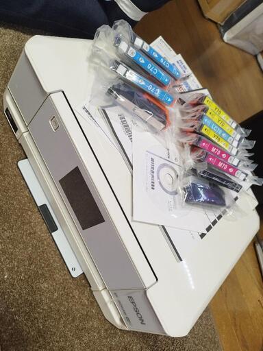 美品EPSONプリンター複合機EP806AW新品インクカートリッジ11個付き