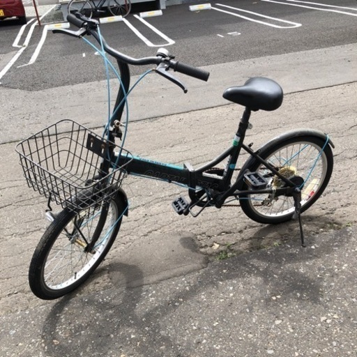 登録解除済み 20インチ 6段切り替えCAPTAIN STAG　自転車 折りたたみ自転車
