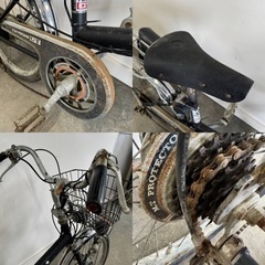 628(S)★岐阜発　△ツノダ/YOUNG GT△20インチ/昭和レトロ/5段変速/サイドバック付き/走行確認/自転車/サビ有り/現状品　R6.6/28★