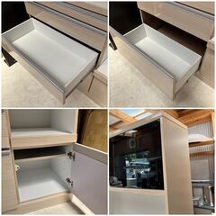 受付終了】配送設置無料♬大川家具 横幅117cm ミディアムワイドサイズ 