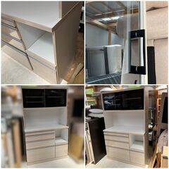 受付終了】配送設置無料♬大川家具 横幅117cm ミディアムワイドサイズ 