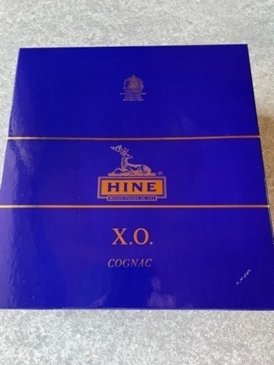 【未開栓】ハイン HINE XO 鹿ボトル リモージュ ブルー 陶器 700ml ブランデー コニャ【古酒】