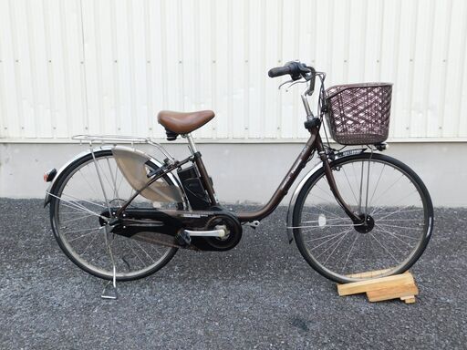 リサイクル自転車 店内多数販売中!　ご来店ください！　早い者勝ち!　 大人気! 電動アシスト自転車 2014年モデル 子供乗せ対応 Panasonic パナソニック ビビ・DX BE-END636 チョコブラウン 8.9Ah 車体＆バッテリー極めて良好! 電動アシスト自転車を安く販売! 店内でも中古自転車多数販売中! 是非!見に来てください! 自635
