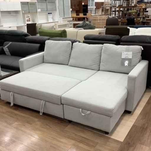 ニトリ】収納付き三人掛けソファーベッドのご紹介です【トレファク東