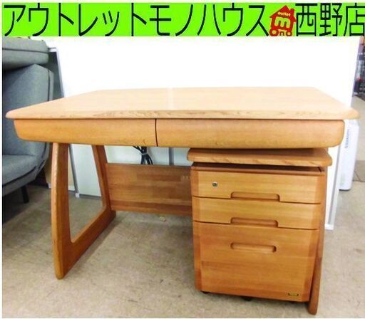 マルニ デスク ワゴン 2点セット フレンディデスク・スター maruni Friendy starⅡ 学習机 袖机 鍵あり 札幌 西野店
