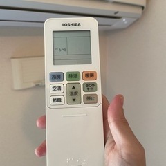 取引中】東芝エアコン大清快　2019年 6畳用　一式　取り外してお渡しします。
