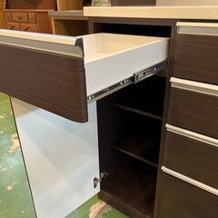 【愛品館八千代店】ニトリ　スライド扉キッチンボード　KRISNA-120KB-DBR