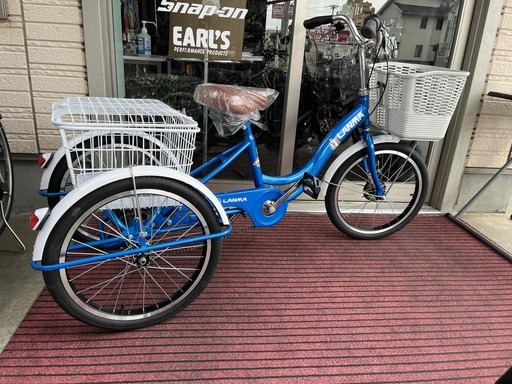 売切\n大人用　三輪自転車　シニア　お買い物たっぷり
