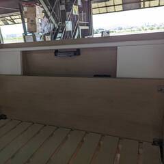 【Ｂ品】2段ベッド　ナチュラル色とグレージュ色　現品限り39800円