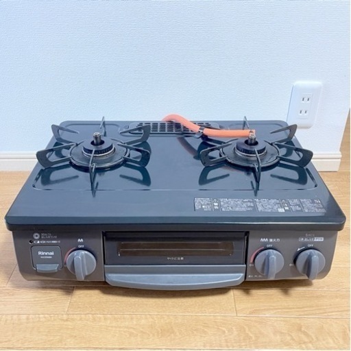 5,000円値下げ 2022年式 リンナイ ガスコンロ LP、プロパンガス用 ホース付き