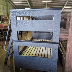 【Ｂ品】2段ベッド　ホワイト色とブラック色　現品限り39800円