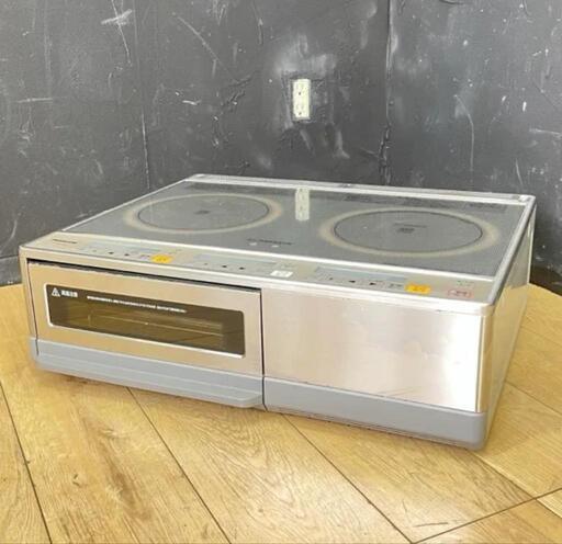 IHクッキングヒーター 【中古】Panasonic パナソニック KZ-KM22BP 2口 グリル 200V キッチン 住宅設備