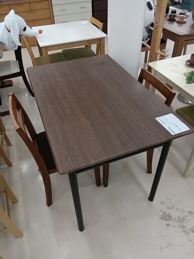 ★ジモティ割あり★  ダイニングセット2人用 ブラウン W109×D69.5×H76.5 クリーニング済み TC3720