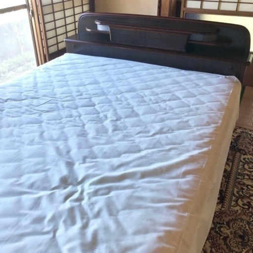 【お話中】家具 ベッド ダブルベッド マットレス付き