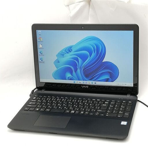 激安 高速SSD+HDD 15.5型ワイド 中古ノートパソコン Sony VAIO VJS151C11N 第6世代i5 8GB DVDRW 無線 Bluetooth カメラ Windows11 Office済
