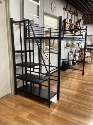 階段付きロフトベッド【町田市再生家具】240944