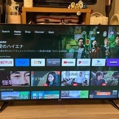 　5万円 チューナーレス43インチ4kテレビ 