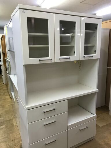 【FU880】★ニトリ  NITORI  システムキッチボード  BANDAⅢ  ホワイト  シンプル  おしゃれ   ファミリータイプ  大容量  収納家具  キッチン家具  クリーニング済 堺市 深井 【ジャングルジャングル深井店】