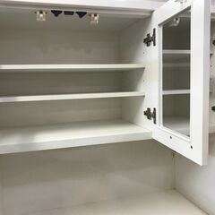 【FU880】★ニトリ  NITORI  システムキッチボード  BANDAⅢ  ホワイト  シンプル  おしゃれ   ファミリータイプ  大容量  収納家具  キッチン家具  クリーニング済 堺市 深井 【ジャングルジャングル深井店】 FU880】☆ニトリ NITORI システムキッチボード BANDAⅢ ホワイト