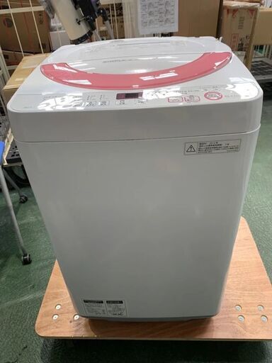 D18　SHARP 全自動洗濯機 ES-GE60R-PS 6.0kg 2016年製