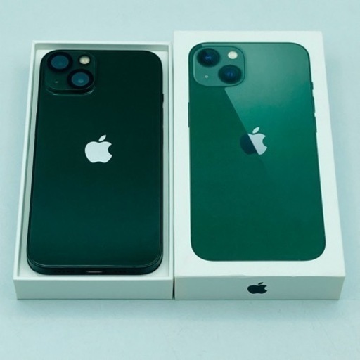 a0709301 iPhone13 Apple アップル グリーン SIMフリー 256GB MNGH3J/A稼動品 箱付き バッテリー アイフォン スマートフォン 本体 中古品