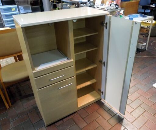 ミドルレンジボード レンジボードカウンター ナチュラルブラウン+ホワイト 幅104cm 札幌市東区 新道東店 ミドルレンジボード レンジボードカウンター ナチュラルブラウン