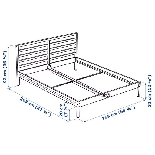 IKEA TARVA ベットフレーム160x200＋マットレス