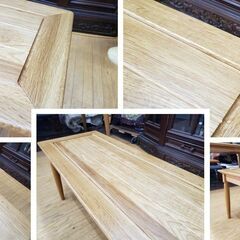 g15　展示品　今村家具工芸　リガーレ　ホワイトオーク材　引き出し付き　ベンチダイニング4点セット