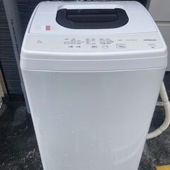 ☆中古￥14,800！HITACHI 5.0kg洗濯機 家電 2022年製 NW-50H型 幅