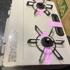 ☆中古￥13,800！Rinnai　2口ガスコンロ　家電　RT64MH7R2-CL型　2021年製　都市ガス用　【BG062】