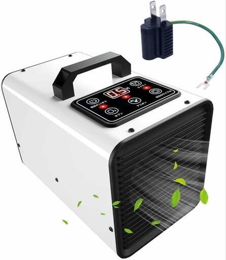 Tesiplz オゾン発生器 【PSE認証済】 15000mg/h 業務用脱臭機 家庭用空気清浄機 産業機エアクリーナ【日本仕様・電気用品安全法準拠】デジタル表示タッチ制御 マイナスイオン浄化機能追加 時間設定可能 フィルター交換不要 強力消臭 トイレ、バスルーム、