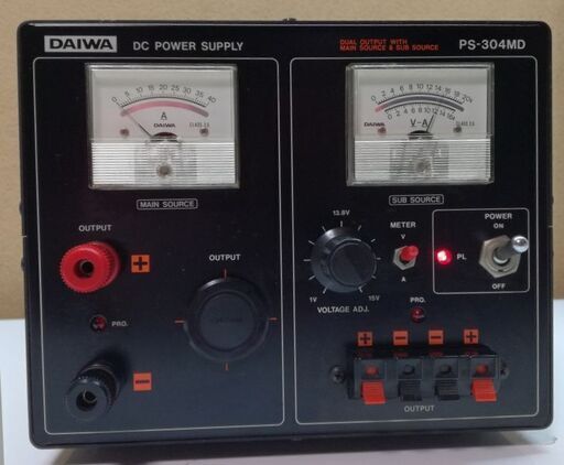 【 安定化電源 】DAIWA ダイワ PS-304MD 中古品 // DC POWER SUPPLY DUAL OUTPUT WITH MAIN SOURCE \u0026 SUB SOURCE