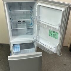 ㉒【税込み】美品 三菱 146L 2ドア冷蔵庫 MR-P15E-S1 シルバー 2020年製【PayPay使えます】