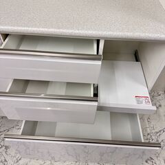 18629 NITORI 2枚ガラス扉キッチンボード ◇大阪市内・東大阪市他 