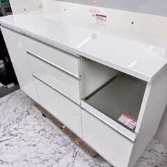 18628 ㈱高橋木工所 2枚ガラス扉 ソフトクローズ キッチンボード 