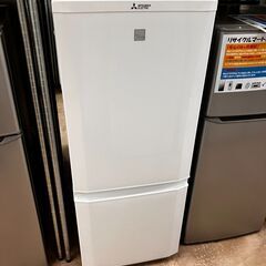美品 中古 三菱 146L 冷蔵庫【MR-P15EC-KW】 三菱（MITSUBISHI） 中古 冷蔵庫 一人暮らし 146L ボトムフリーザー