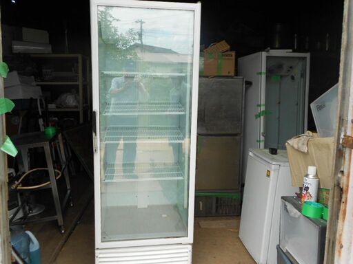 冷凍、冷蔵、リーチインガラスショケース棚４段、型CRG-４３０J：単相１００V良品