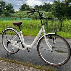 ほぼ新品名古屋市内配達無料26インチ自転車 クロスバイクシティサイクル