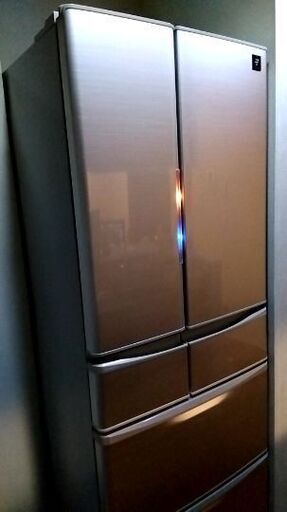 ノンフロン440L冷凍冷蔵庫6ドア自動製氷SHARPシャープSJ-XF44X-S