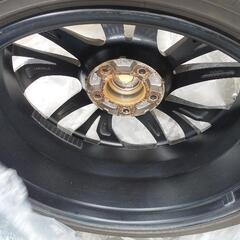 急募　美品社外19インチ　5穴　タイヤ付き　