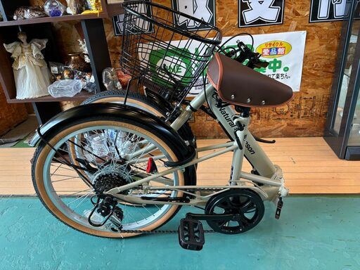 愛品館八千代店】コメリ ナチュラルシーズン 20インチ折りたたみ自転車