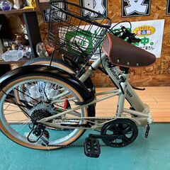 【愛品館八千代店】コメリ　ナチュラルシーズン　20インチ折りたたみ自転車