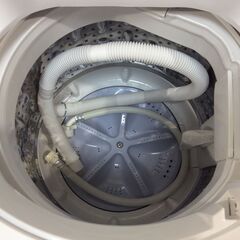 JT9136【SHARP/シャープ 4.5㎏洗濯機】美品 2022年製 ES-GE4F 家電 洗濯