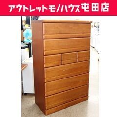 6段ハイチェスト 幅90cm サンコウ シーク90HC ブラウン 洋服収納