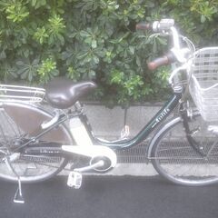 電動26インチ 税別￥27.091- ブリヂストンアシスタ　良品４Ah 電動自転車　３ヶ月保証　グリーン710