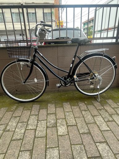 リサイクルショップどりーむ荒田店 No1348 自転車　シティサイクル　２７インチ　ギア切り替え付き♪　ライト付き♪　シンプルで乗りやすい♪