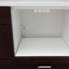 ☆ジモティ割あり☆ (株)サンウッディ レンジボード ブラウン H181×D42